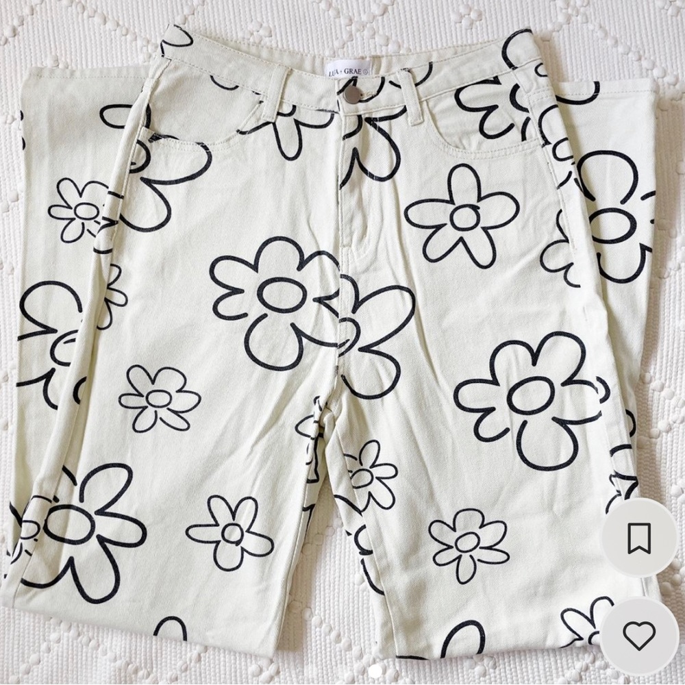 Luca and Grae Floral Doodle Pants